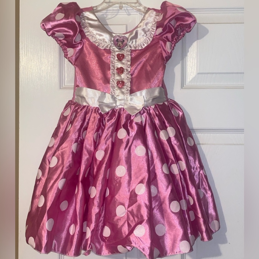 Disney Pink and White Polka Dot Kids Costume